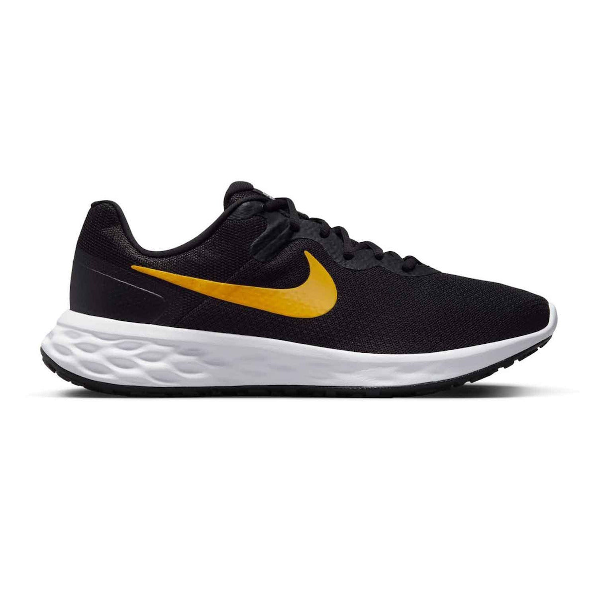 NIKE REVOLUTION 6 NEXT NATURE 'BLACK UNIVERSITY GOLD'