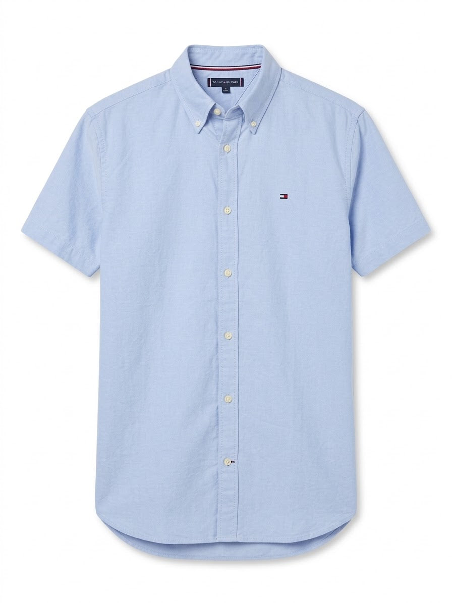 Tommy Hilfiger Men's Regular Fit Short-Sleeve Oxford Shirt