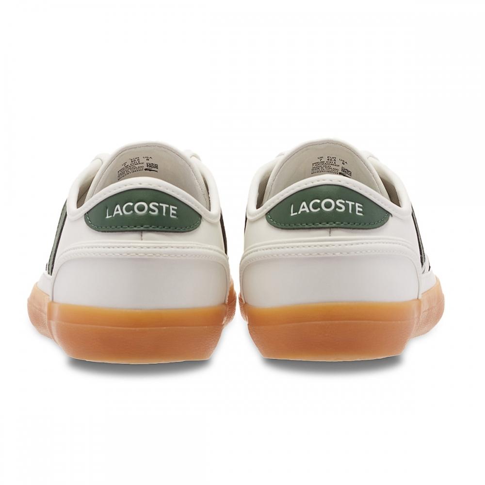 LACOSTE Sideline Retro Sneaker - Off-White/Green