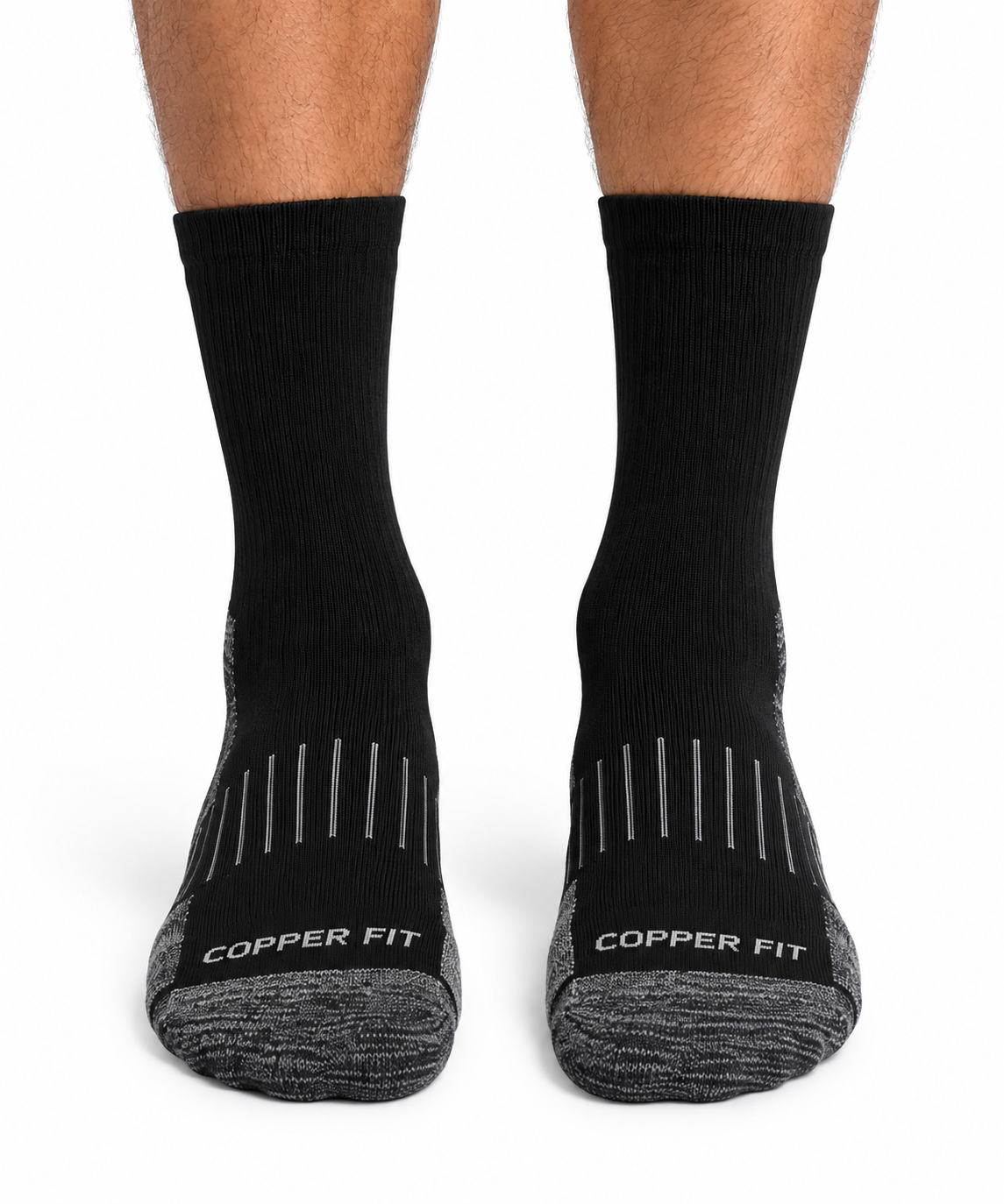 COPPER FIT Performance Socks – Black/Gray