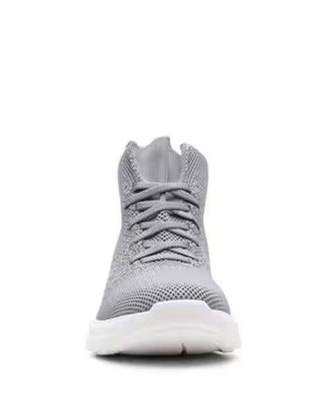 CLARKS Knitted Ankle-Length Lace-Up Boots