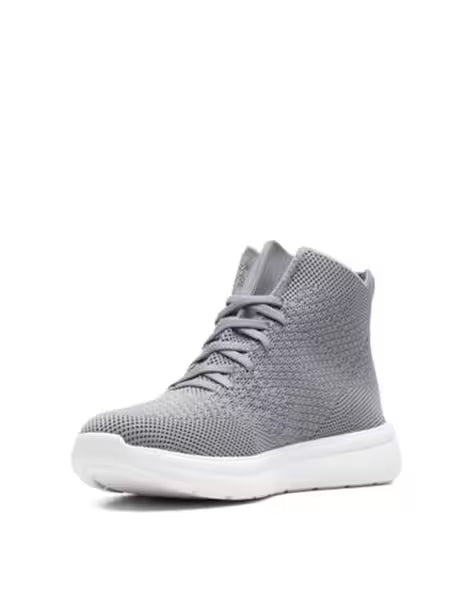 CLARKS Knitted Ankle-Length Lace-Up Boots