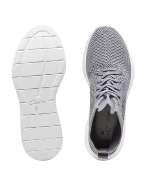 CLARKS Knitted Ankle-Length Lace-Up Boots
