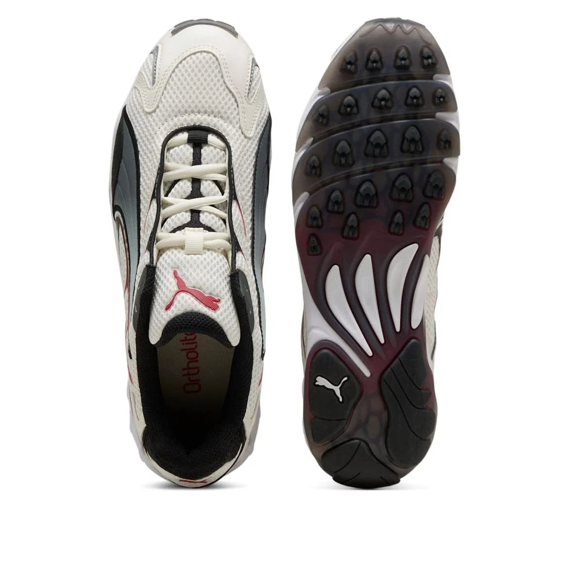 PUMA INHALE "أبيض دافئ وأحمر لكل الأوقات"