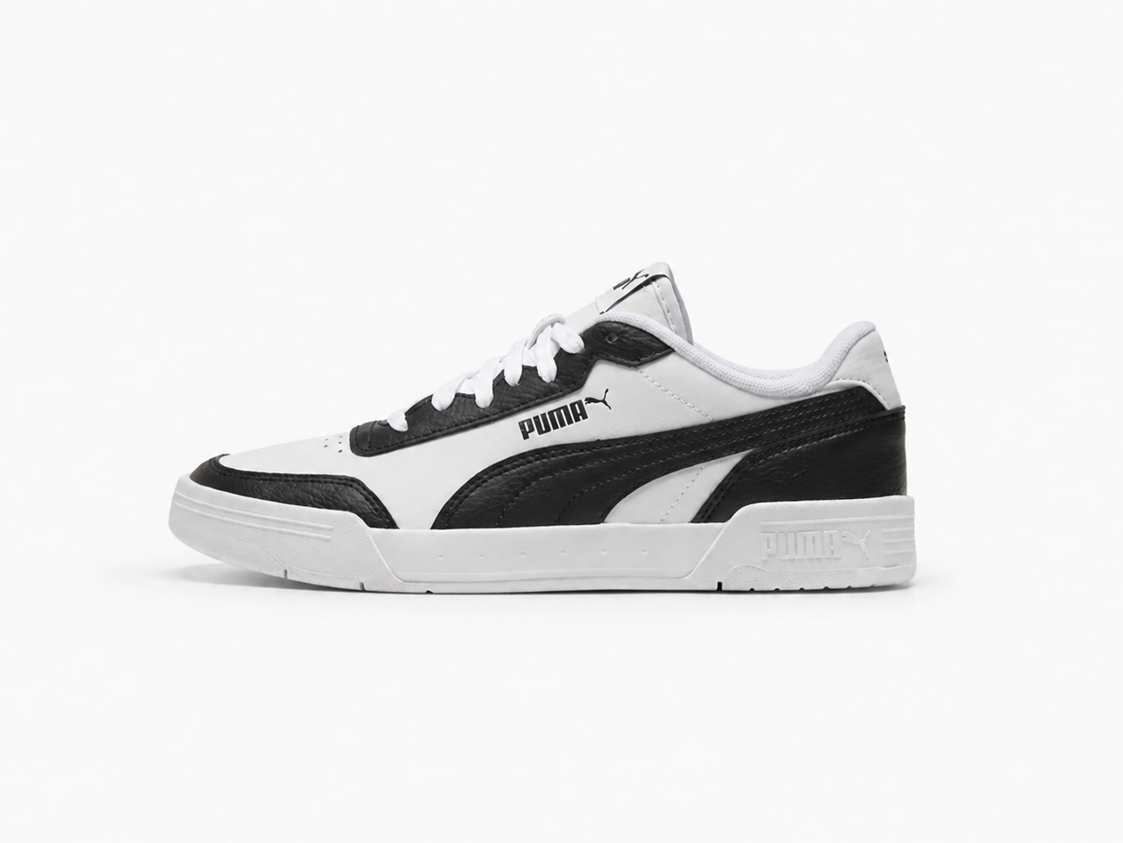 PUMA MEN'S CARACAL WHITE-BLACK SNEAKERS