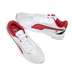 حذاء رجالي PUMA Ferrari Tiburion، حذاء رياضي أبيض بالتعاون مع فيراري