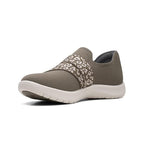 CLARKS DARK OLIVE LOAFER FLAT