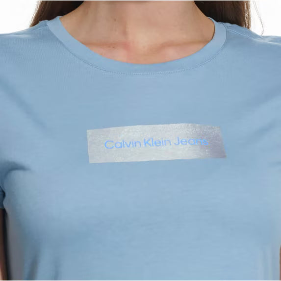 Calvin Klein Jeans Ladies' Logo Tee, Blue