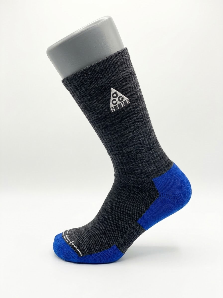 NIKE SOCKS BLACK-BLUE (Each Kit Equal 3 pairs)