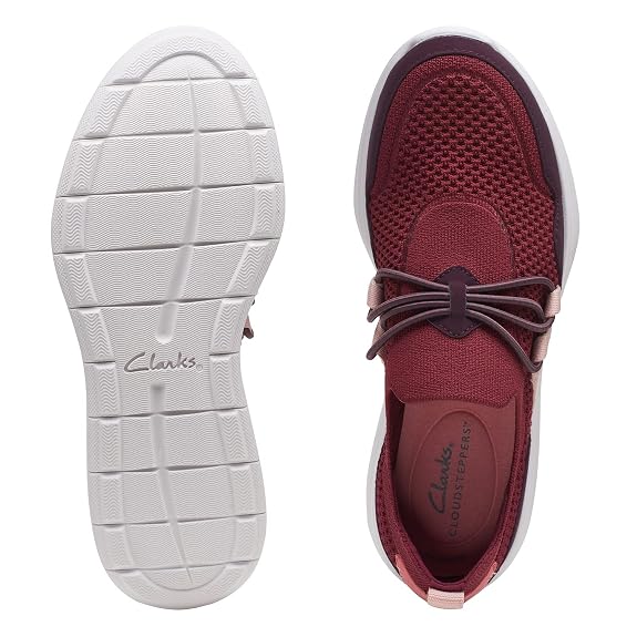 CLARKS BURGUNDY C LOAFER FLAT