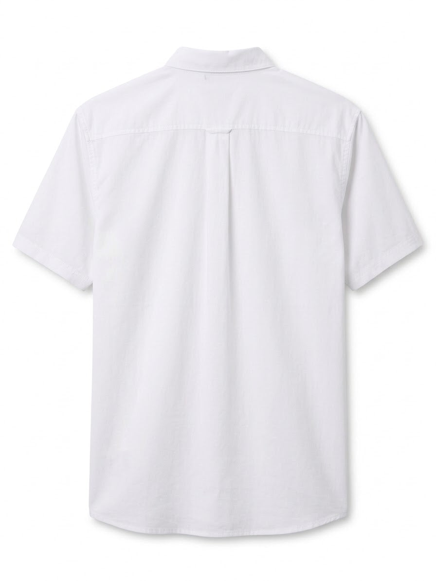 Columbia Men's PFG Ripstop Tech Short-Sleeve Button-Down Shirt - White
