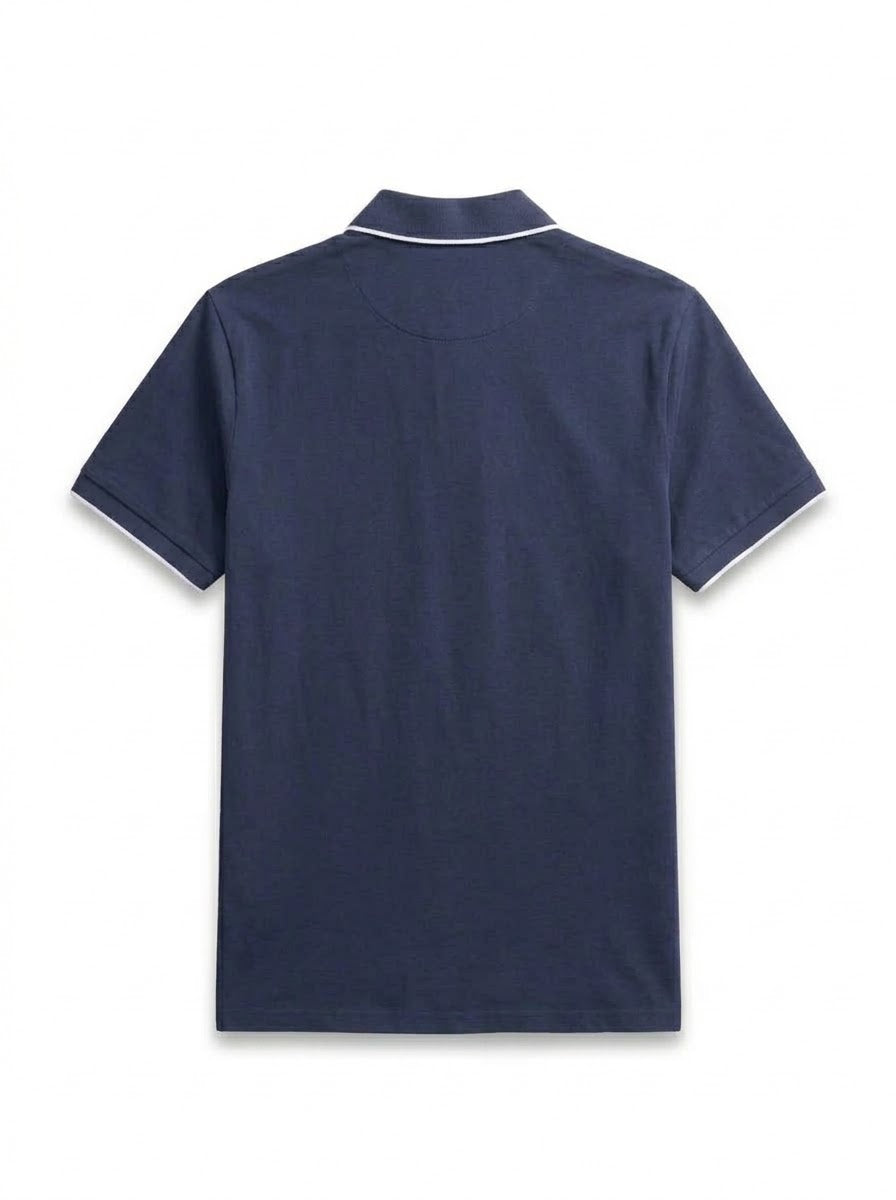 Stylus Men's Classic Navy Blue Polo Shirt