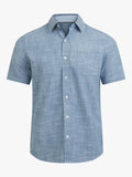 Chaps Men's Short Sleeve Chambray Woven Shirt