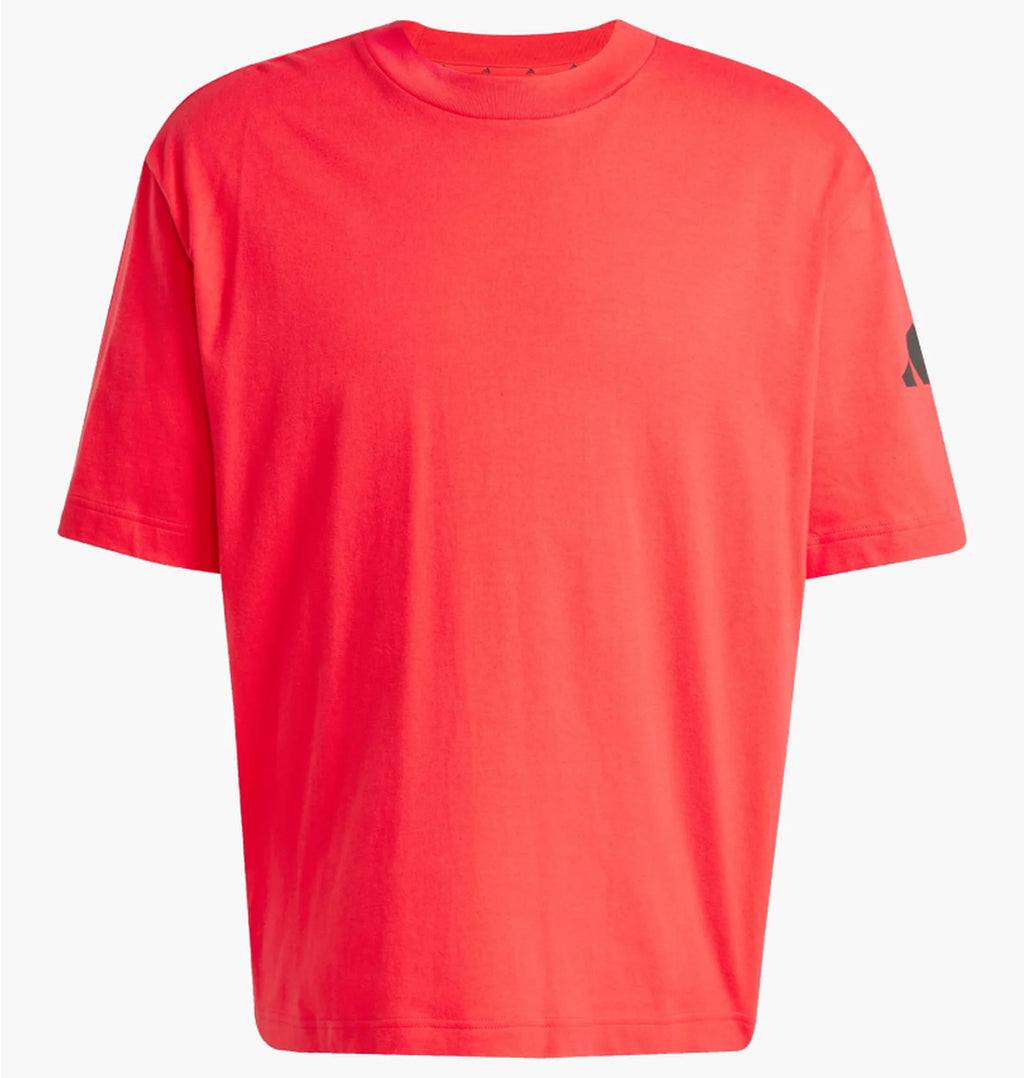Adidas Essentials Loose Fit 3 Bar Logo Sportswear Red