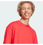 Adidas Essentials Loose Fit 3 Bar Logo Sportswear Red