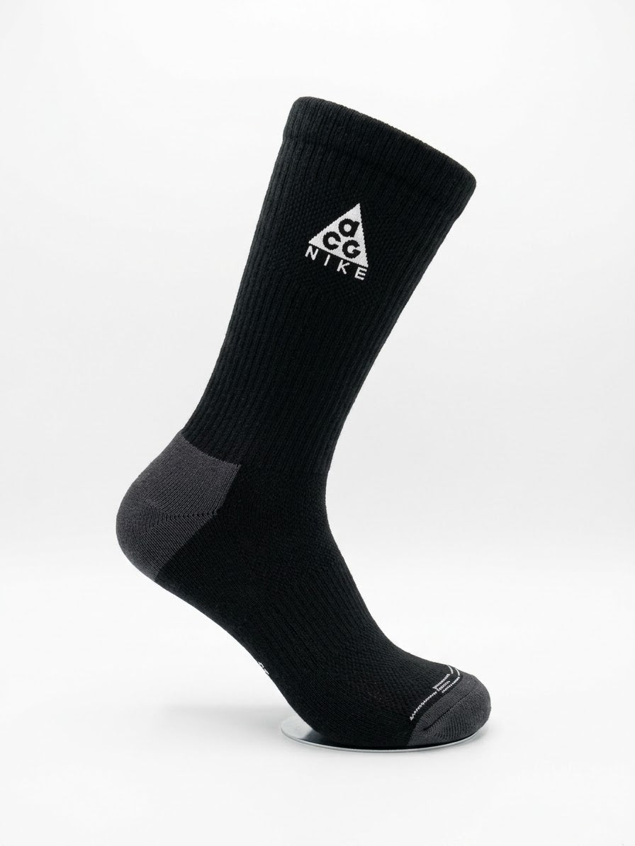 NIKE SOCKS BLACK (Each Kit Equal 3 pairs)