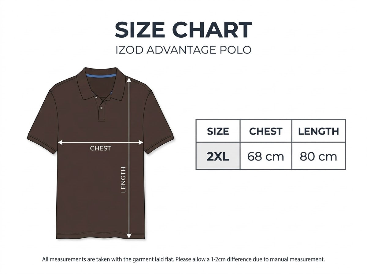 IZOD Advantage Performance Polo Shirt - Brown