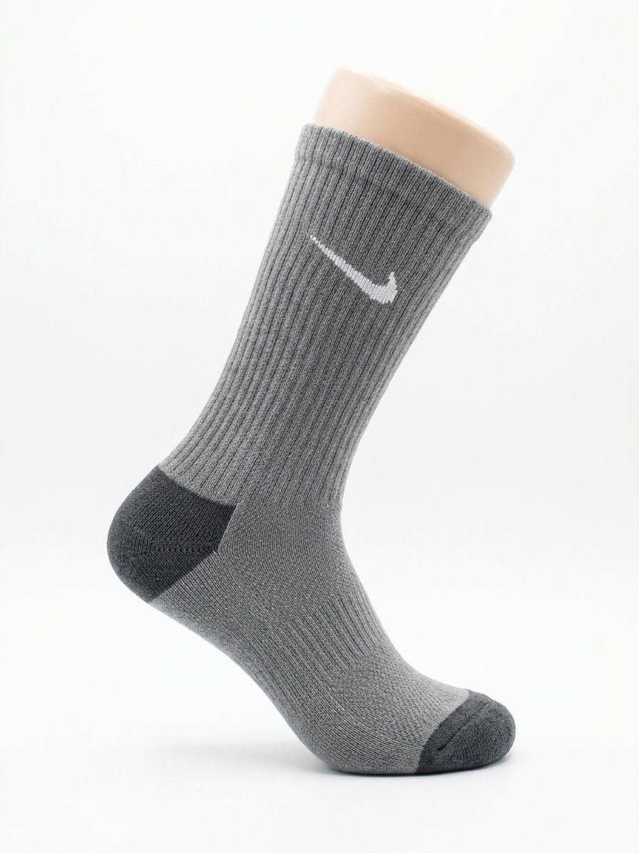 NIKE SOCKS GRAY (Each Kit Equal 3 pairs)