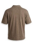 Banana Republic Men’s Vintage Wash Polo Shirt - Olive Brown
