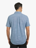 Chaps Men's Short Sleeve Chambray Woven Shirt