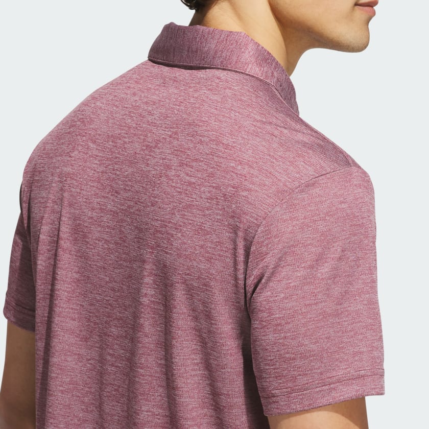 ADIDAS PERFORMANCE HEATHER POLO SHIRT