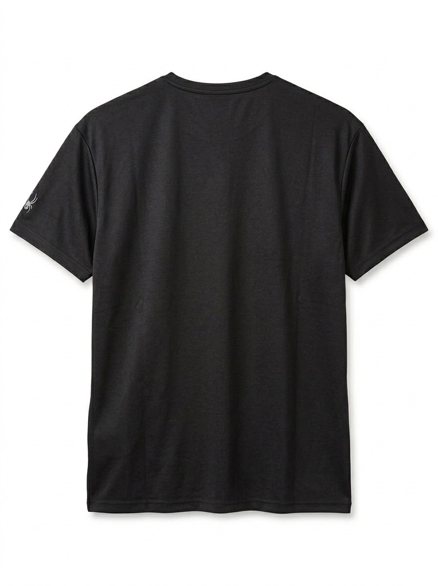 Spyder Men's Premium Active Crewneck T-Shirt - Solid Black