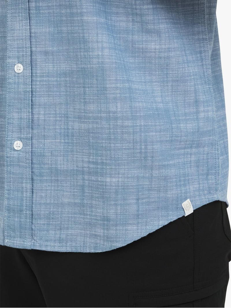 Chaps Men's Short Sleeve Chambray Woven Shirt