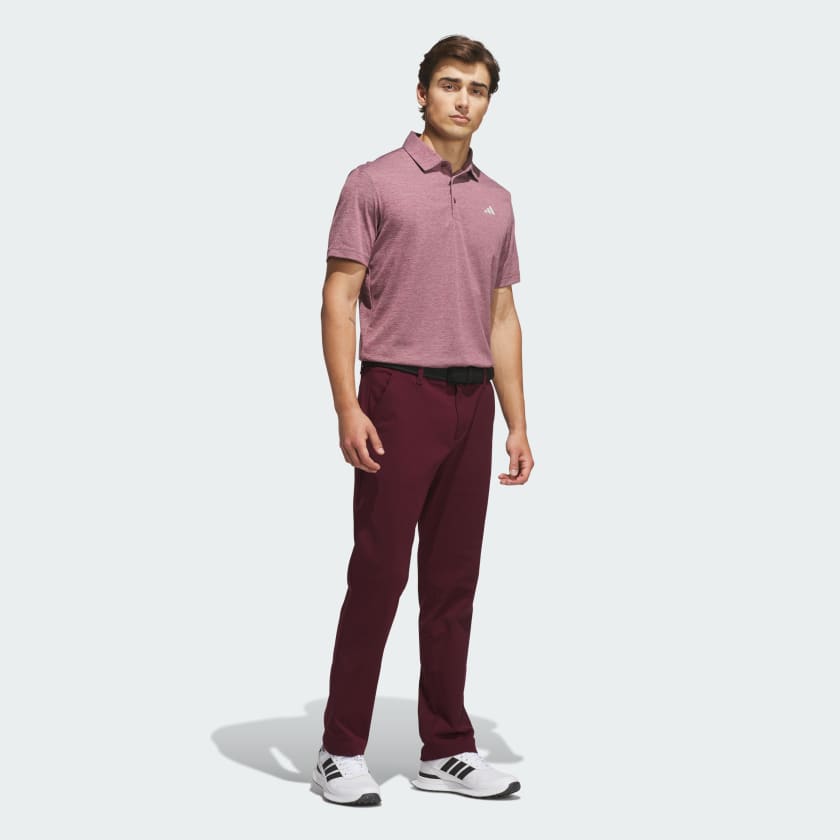 ADIDAS PERFORMANCE HEATHER POLO SHIRT