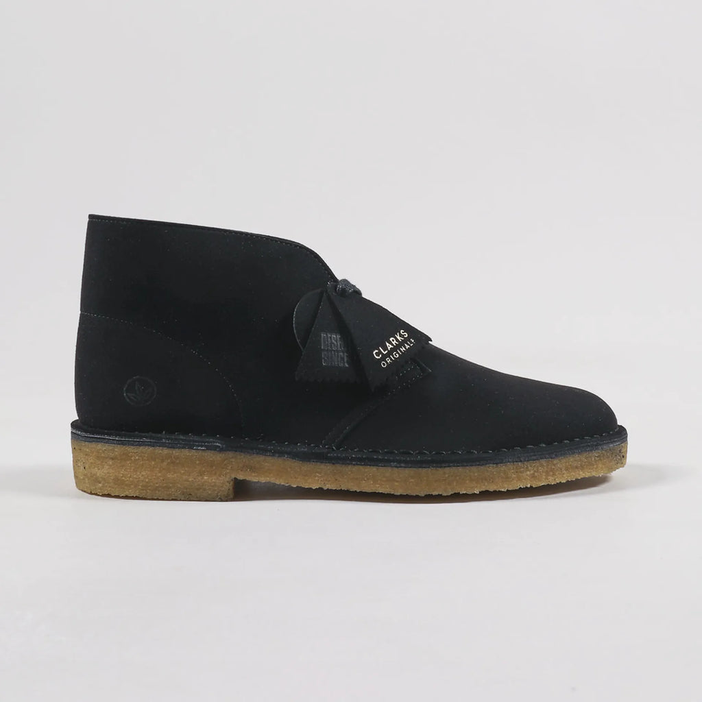 CLARKS DESERT BOOT BLACK VEGAN
