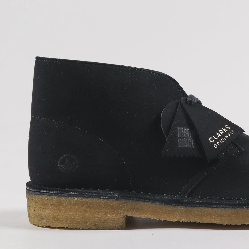 CLARKS DESERT BOOT BLACK VEGAN