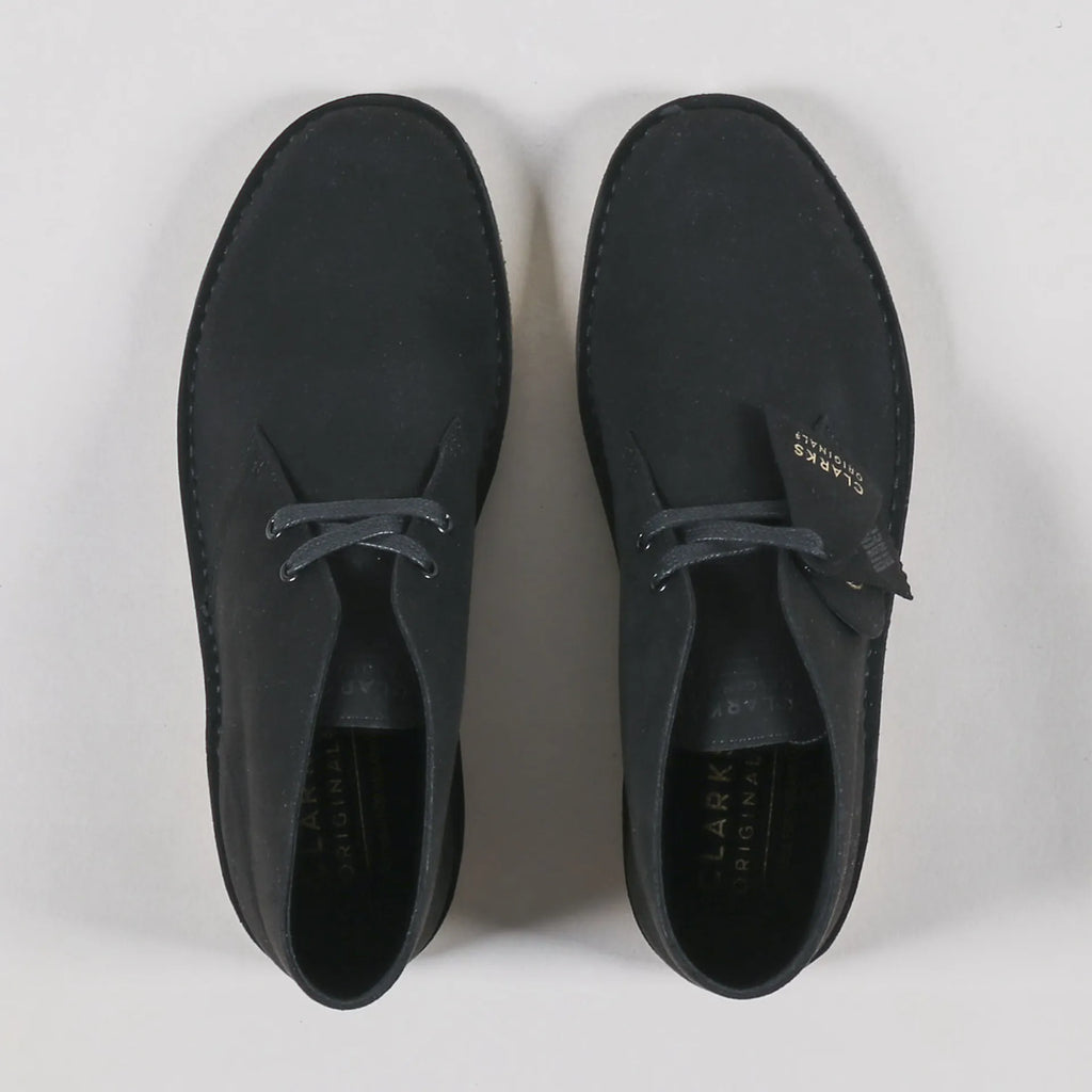 CLARKS DESERT BOOT BLACK VEGAN