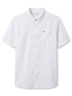 Columbia Men's PFG Ripstop Tech Short-Sleeve Button-Down Shirt - White