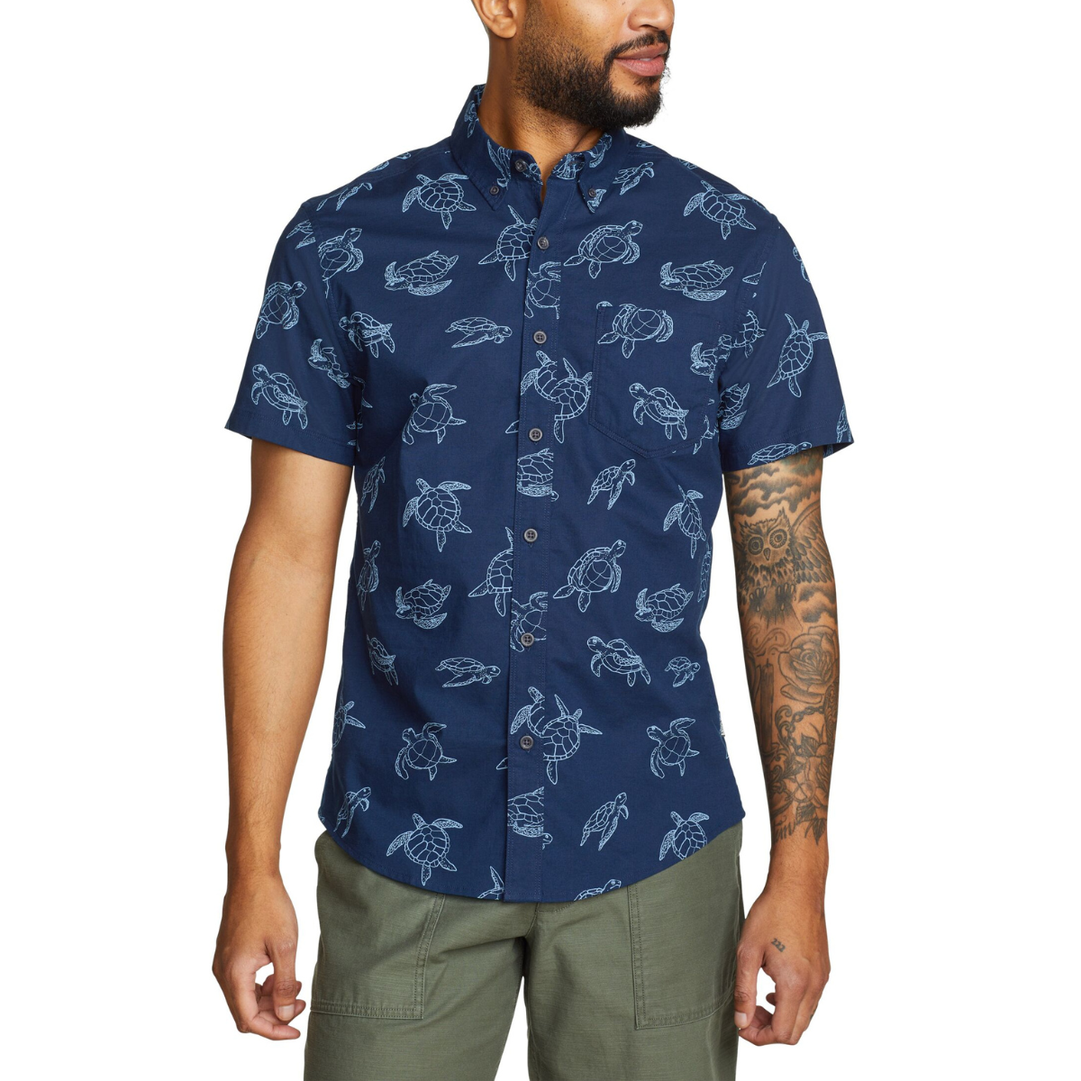 EDDIE BAUER MEN'S SHORT SLEEVE SHIRT