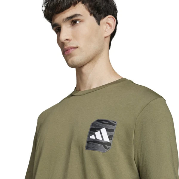 ADIDAS Camo Woven Graphic T-shirt