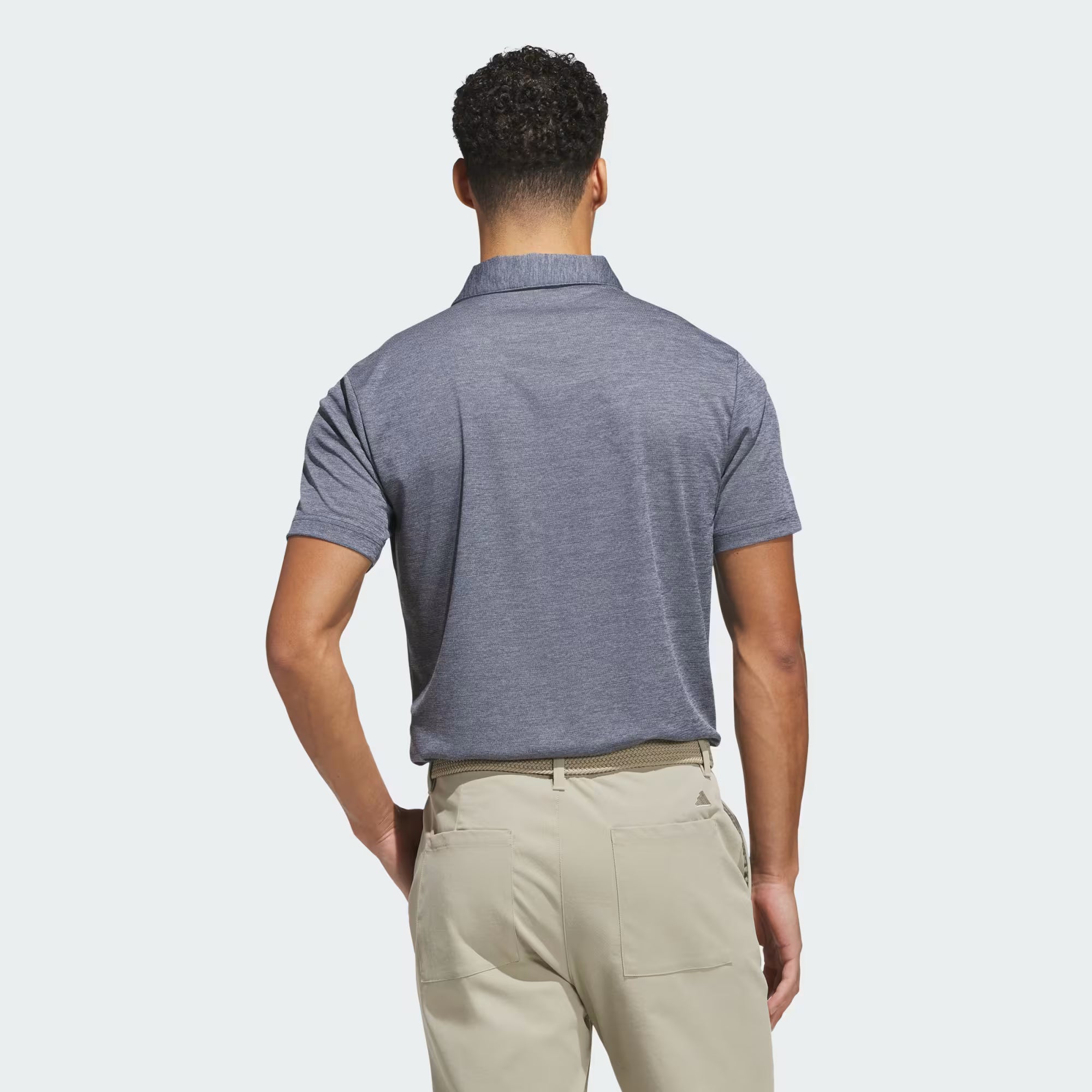 ADIDAS PERFORMANCE HEATHER POLO SHIRT