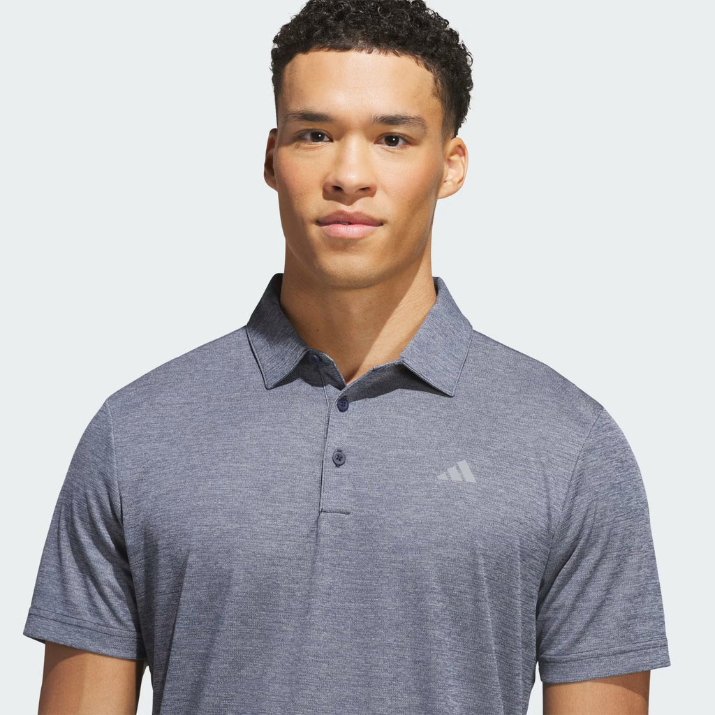 ADIDAS PERFORMANCE HEATHER POLO SHIRT