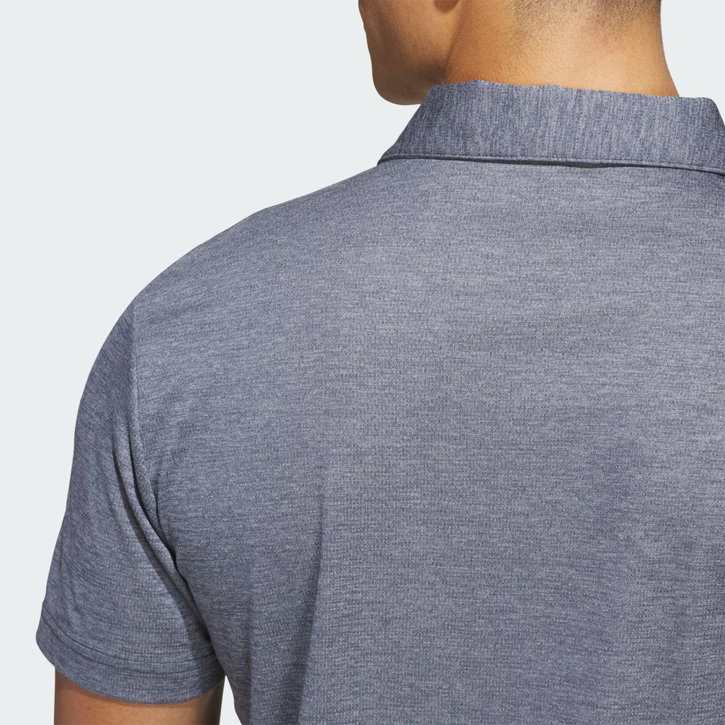 ADIDAS PERFORMANCE HEATHER POLO SHIRT