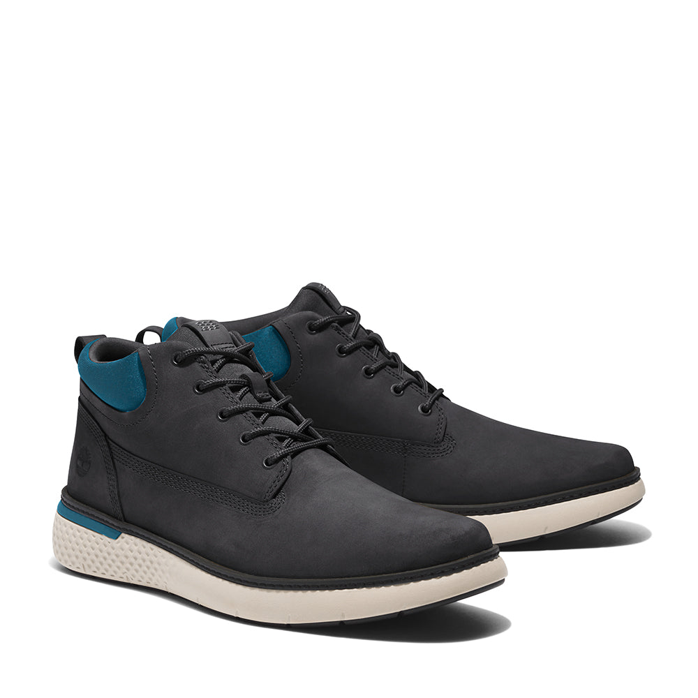 TIMBERLAND CROSS MARK CHKKA BOOTS BLACK NUBUCK W BLUE