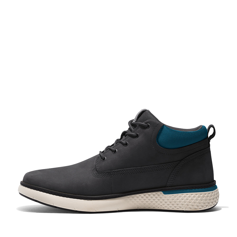 TIMBERLAND CROSS MARK CHKKA BOOTS BLACK NUBUCK W BLUE
