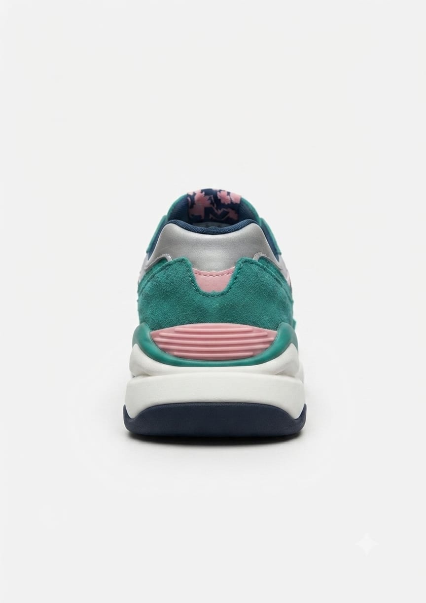 NEW BALANCE حذاء نسائي 57/40 باللون الزمردي/الطبيعي