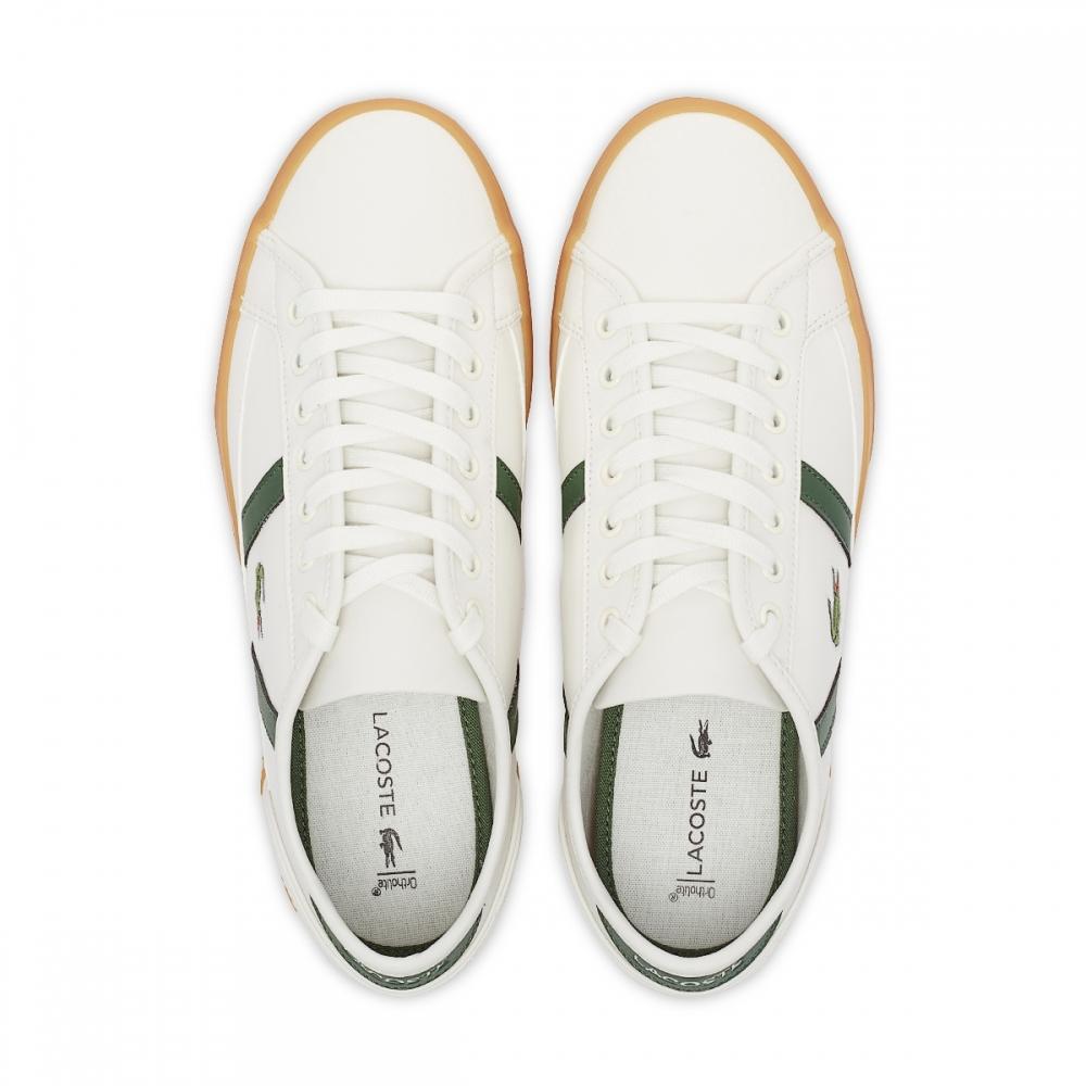 LACOSTE Sideline Retro Sneaker - Off-White/Green