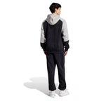 ADIDAS Men's Full Tracksuit Fleece Colorblock Black Hoodie