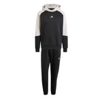 ADIDAS Men's Full Tracksuit Fleece Colorblock Black Hoodie