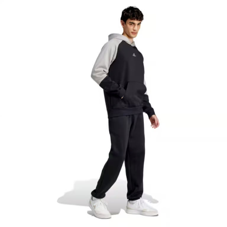 ADIDAS Men's Full Tracksuit Fleece Colorblock Black Hoodie