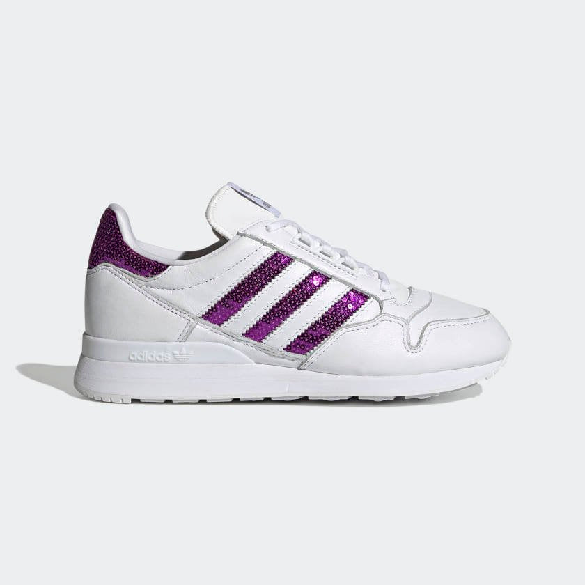 أديداس أوريجينالز ZX 500 أبيض سحابي/أرجواني صارخ