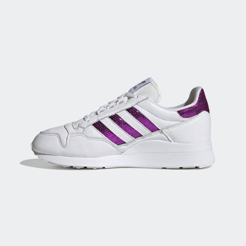 أديداس أوريجينالز ZX 500 أبيض سحابي/أرجواني صارخ