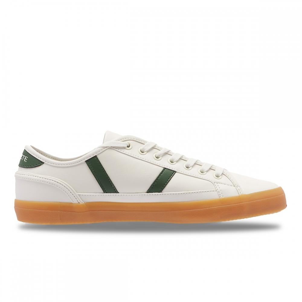 LACOSTE Sideline Retro Sneaker - Off-White/Green
