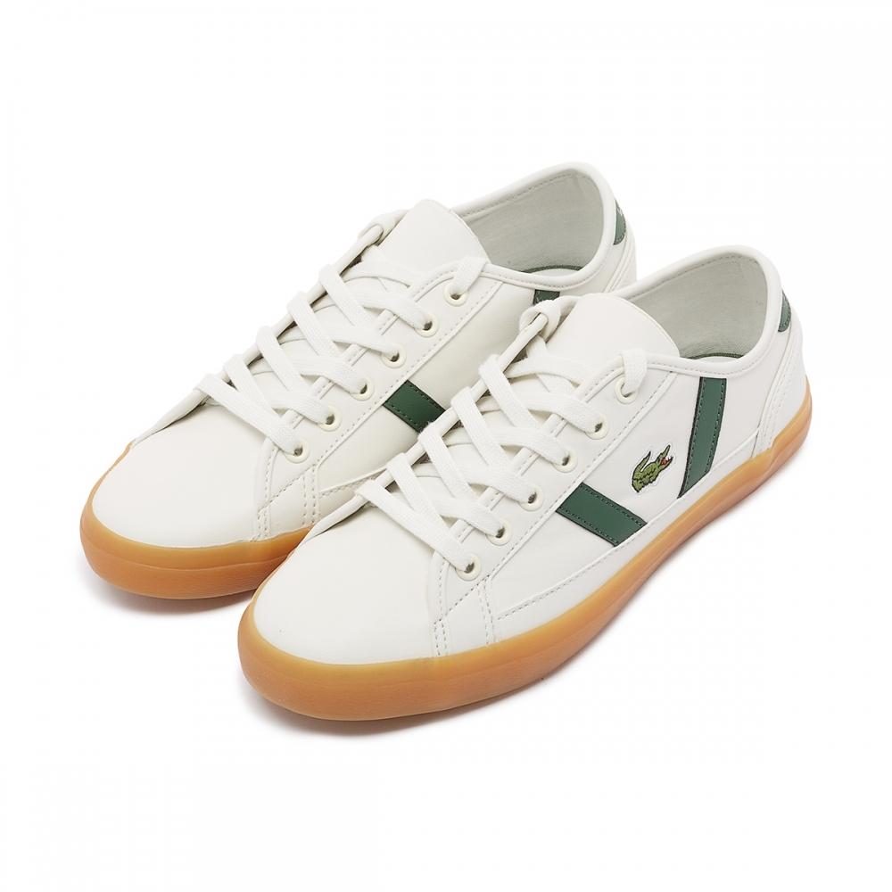 LACOSTE Sideline Retro Sneaker - Off-White/Green