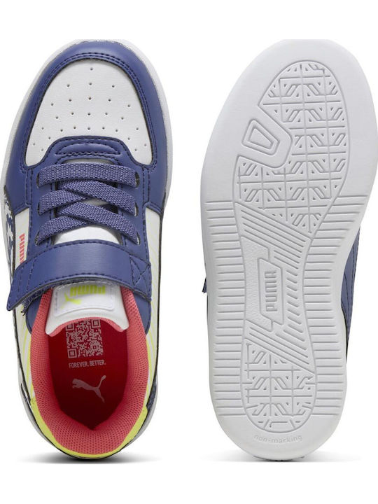 PUMA CAVEN 2.0 KIDS SNEAKERS WITH SCRATCH BLUE