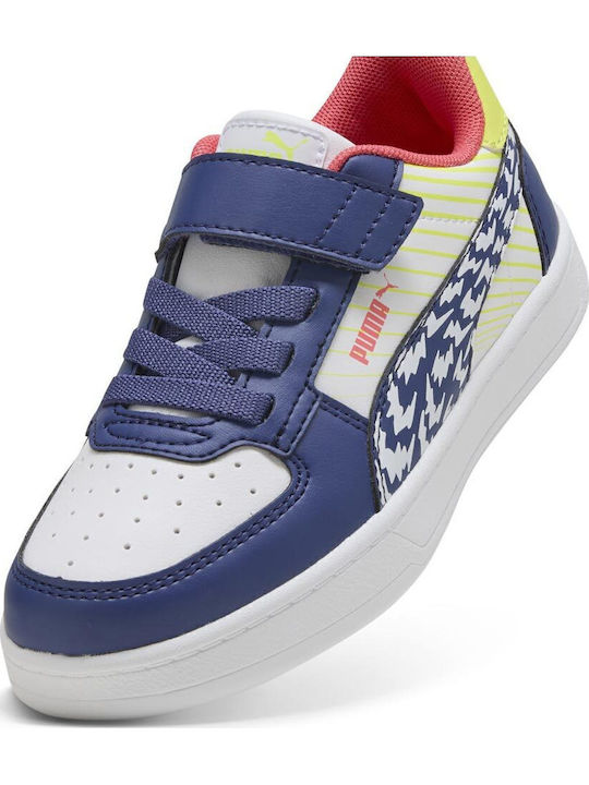 PUMA CAVEN 2.0 KIDS SNEAKERS WITH SCRATCH BLUE